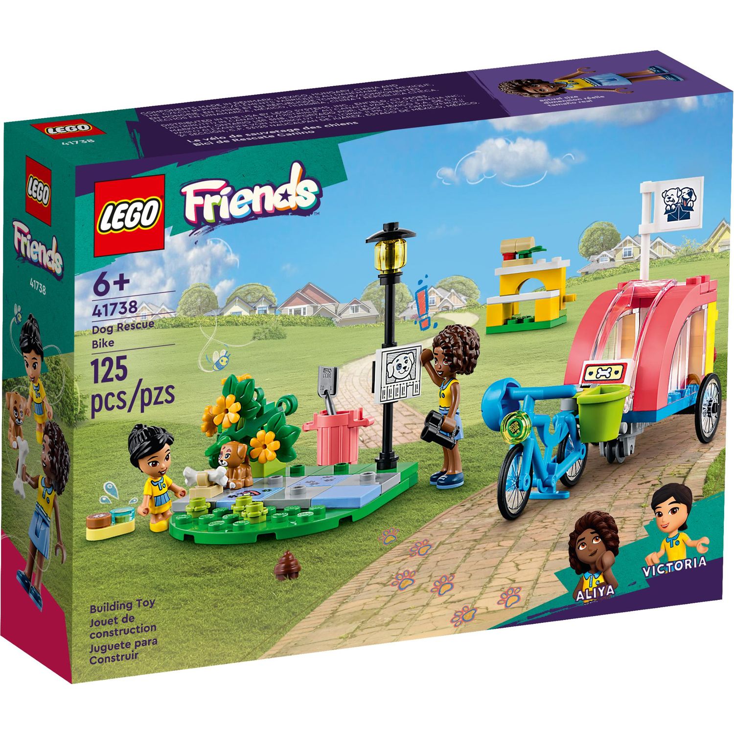 Конструктор Lego FRIENDS Спасательный велосипед для собак 41738