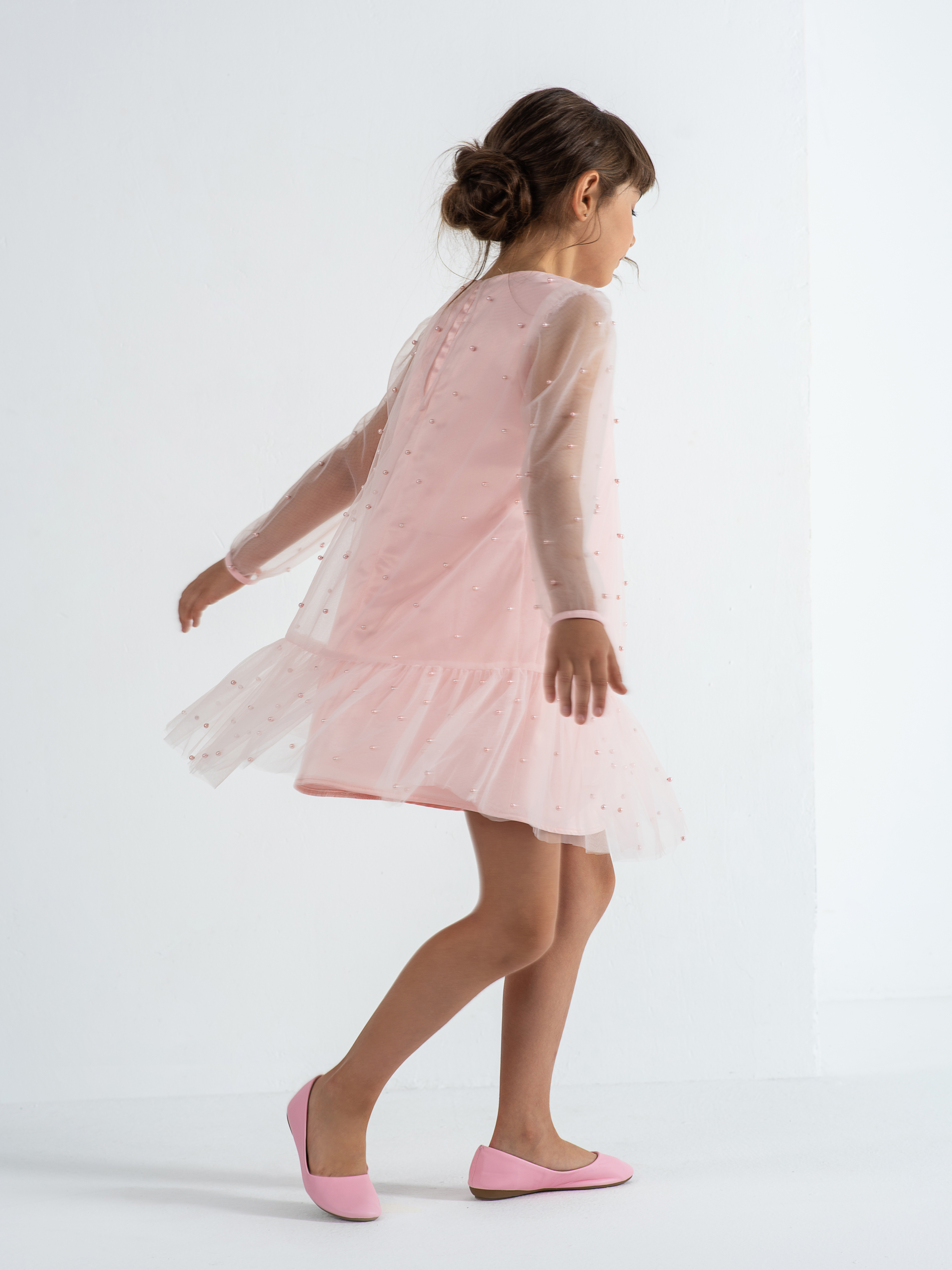 Платье LisaWeta D-078-23 розовый - фото 10