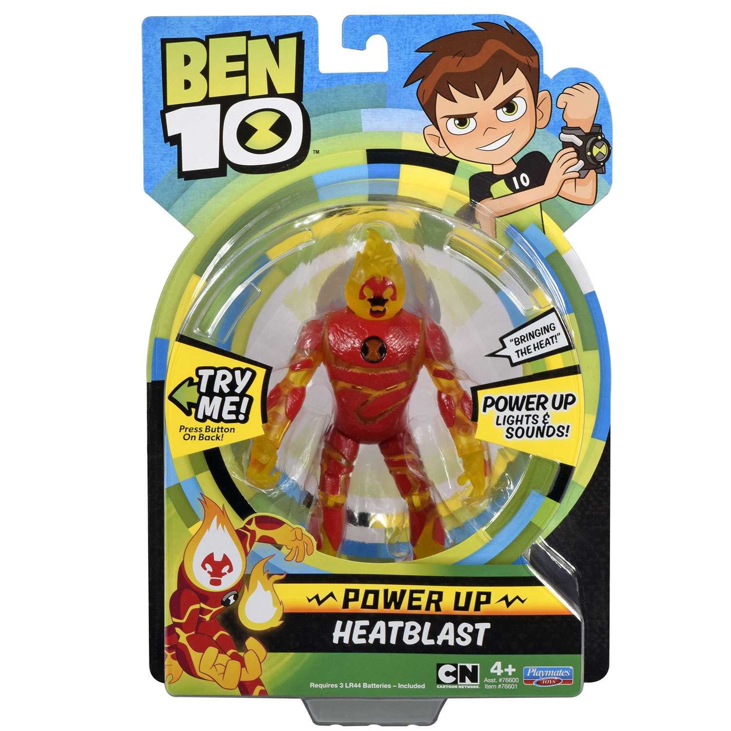 Фигурка Ben10 Человек-огонь 16см (свет звук) - фото 5