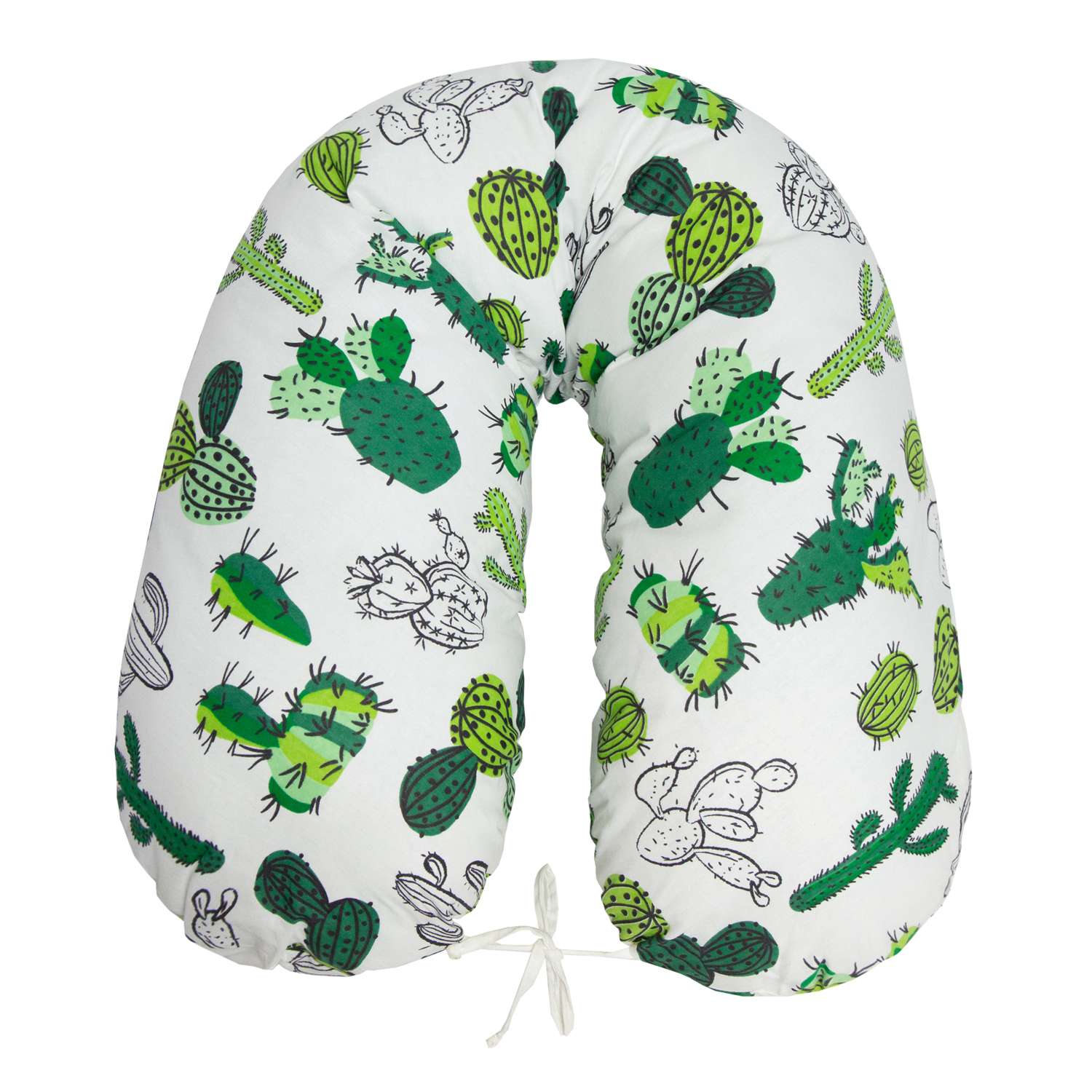 Наволочка к подушке для беременных Amarobaby Кактусы Зеленый - фото 2