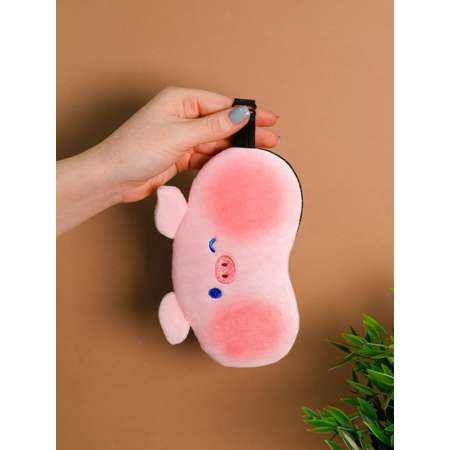 Маска для сна iLikeGift Animal pig pink с гелевым вкладышем