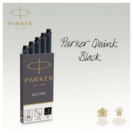 Картриджи чернильные PARKER Cartridge Quink черные 5шт картонная коробка