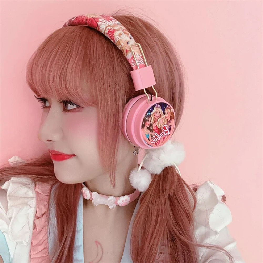 Наушники Bluetooth Барби CASTLELADY беспроводные Barbie AH-906C - фото 2