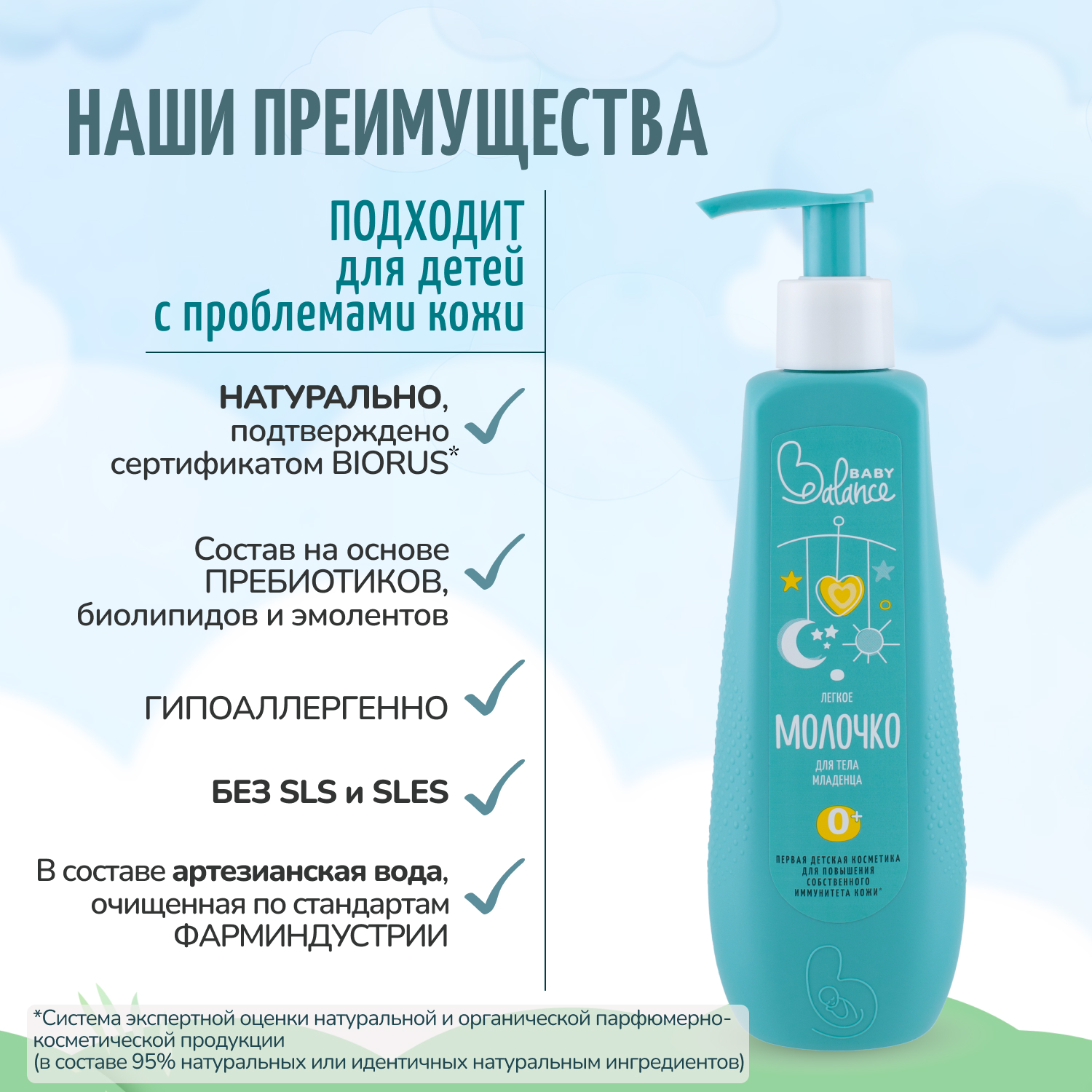 Молочко для тела Baby Balance легкое 250мл 02072201 - фото 6