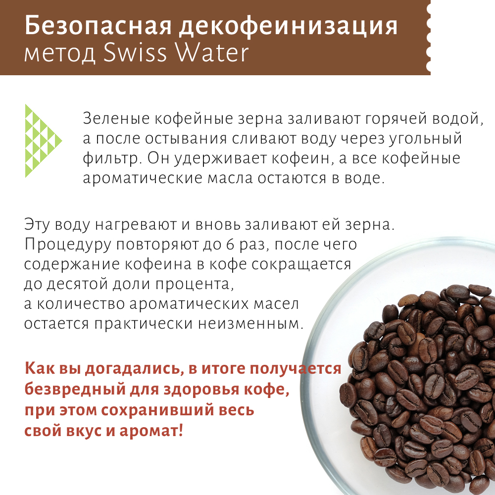 Кофе в зернах без кофеина Миндаль и Кофе Арабика Колумбия Декаф 200 гр. свежеобжаренный - фото 3