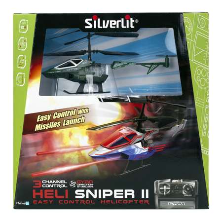 Вертолет Silverlit 3-х канальный радиоуправляемый Heli Sniper 2 со стрелами