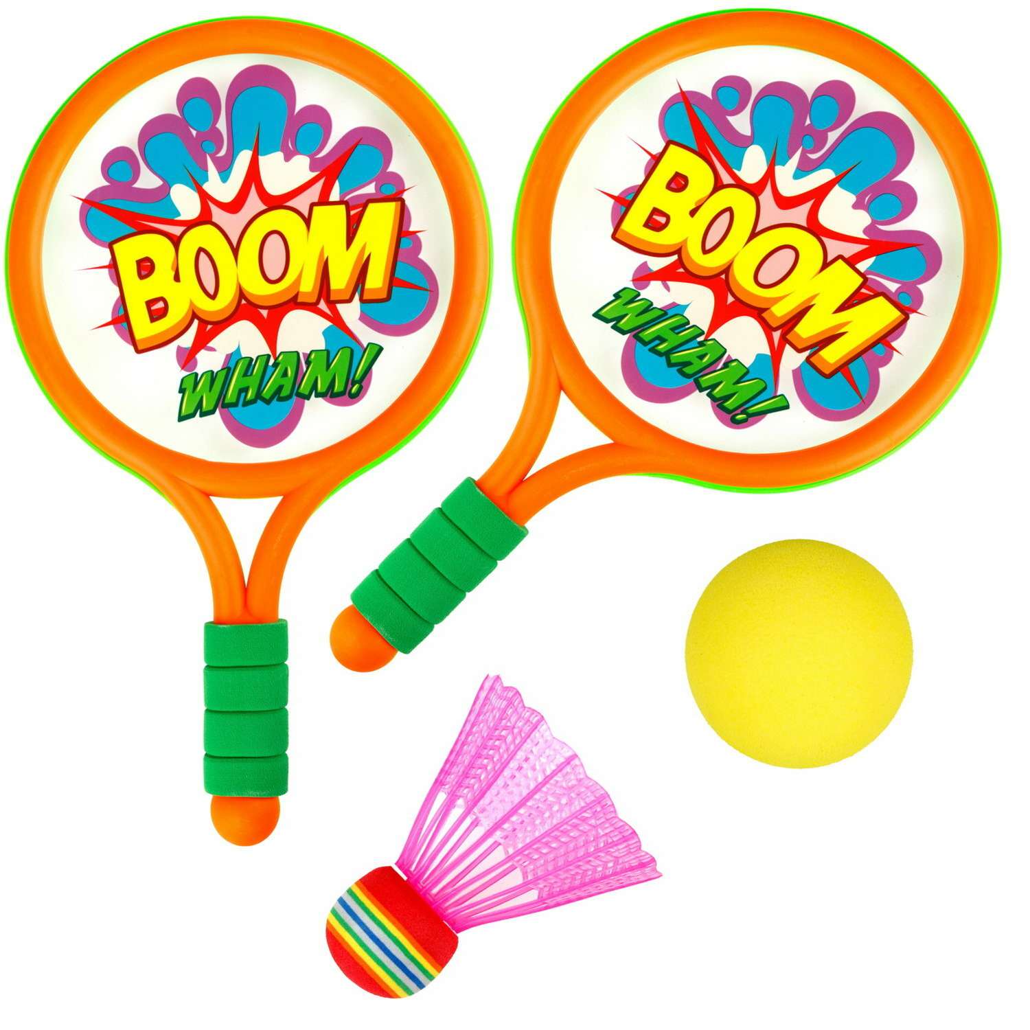 Ракетки 1TOY для настольного тенниса и бадминтона волан мячик - фото 2