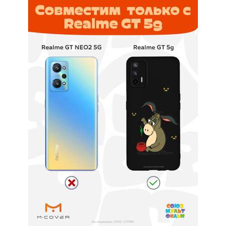 Силиконовый чехол Mcover для смартфона Realme GT 5G Союзмультфильм Грустный Ослик Иа