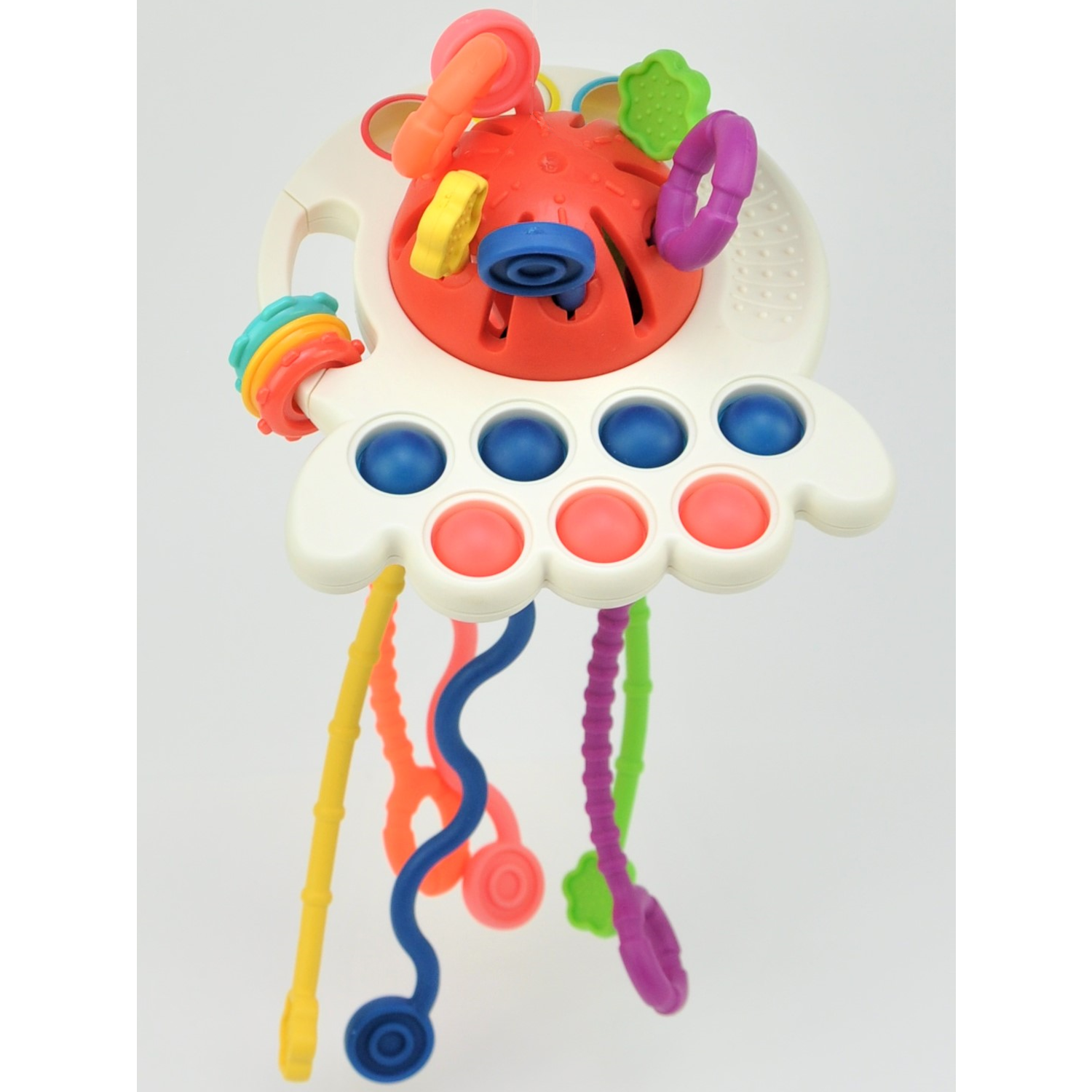 Развивающая игрушка GRACE HOUSE сенсорная погремушка тянучка для малышей - фото 6