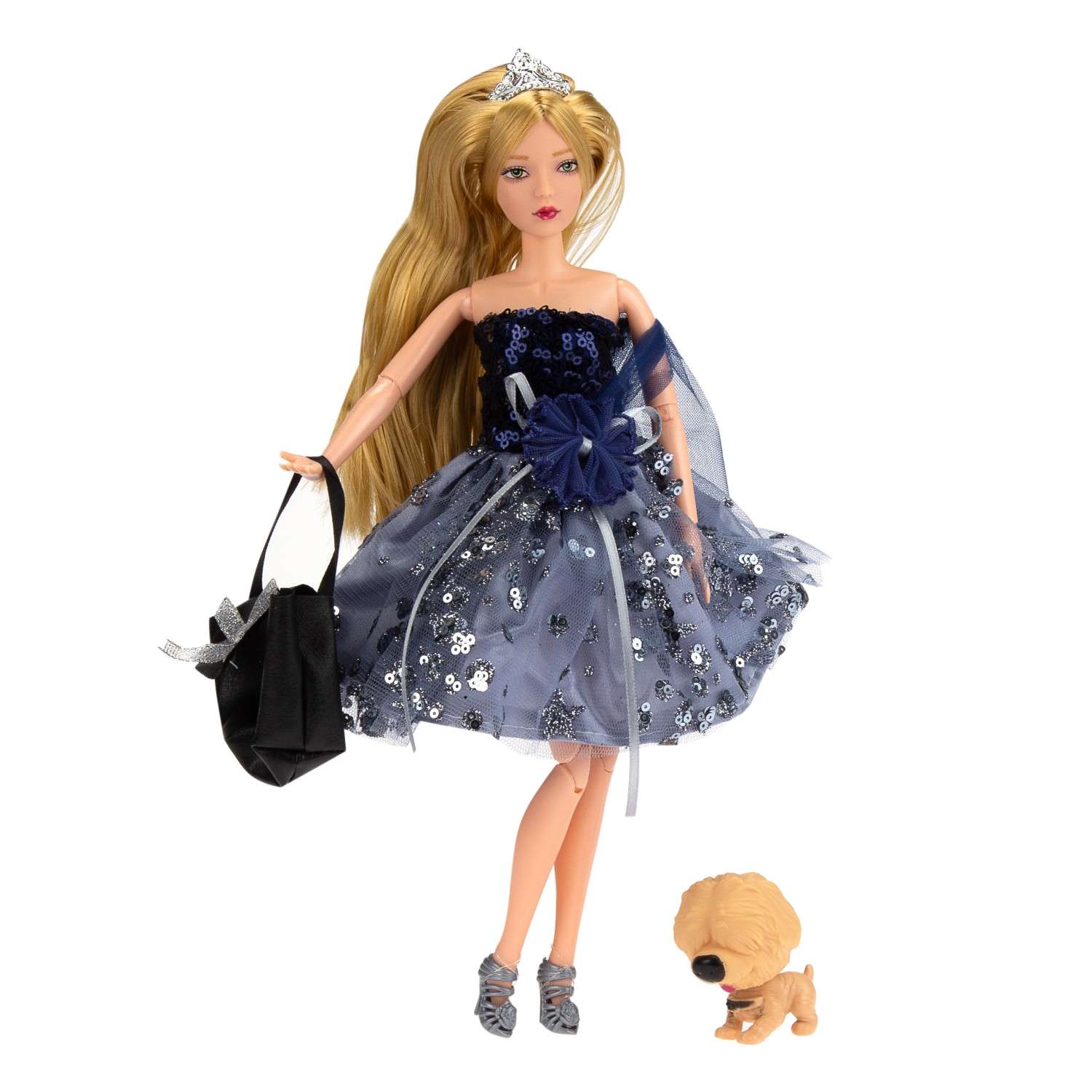 Кукла Эмили с сумочкой и мишкой коллекция Синяя птица 76971 76971 - фото 1