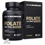 Метилфолат премиум витамины UltraBalance Фолат 400 мкг фолиевая кислота бад для здоровья женщин 90 капсул