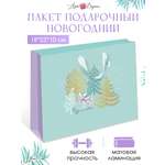 Подарочный бумажный пакет Арт и Дизайн 28х23х10 см. с новым 2024 годом