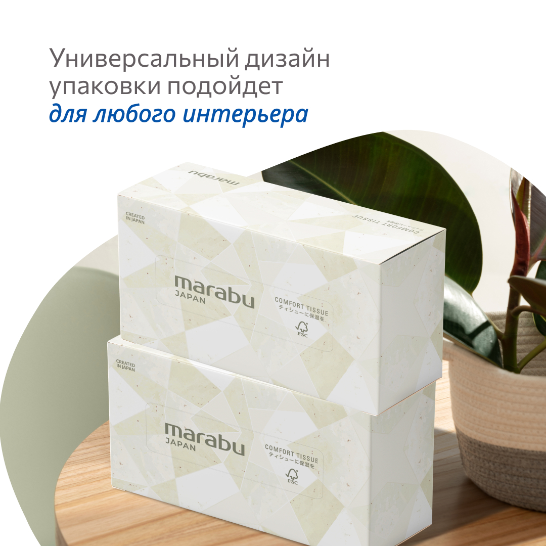 Салфетки бумажные MARABU Comfort Tissue 250 шт (5 упаковок) - фото 5