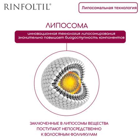 Сыворотка Ринфолтил Липосомальная против выпадения волос Для ослабленных и истонченных