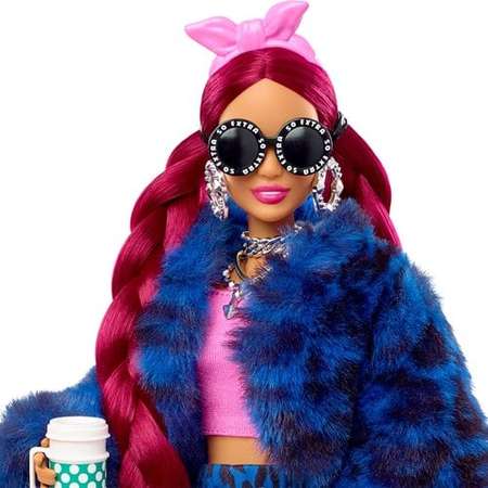 Кукла Barbie Экстра в синем спортивном костюме HHN09