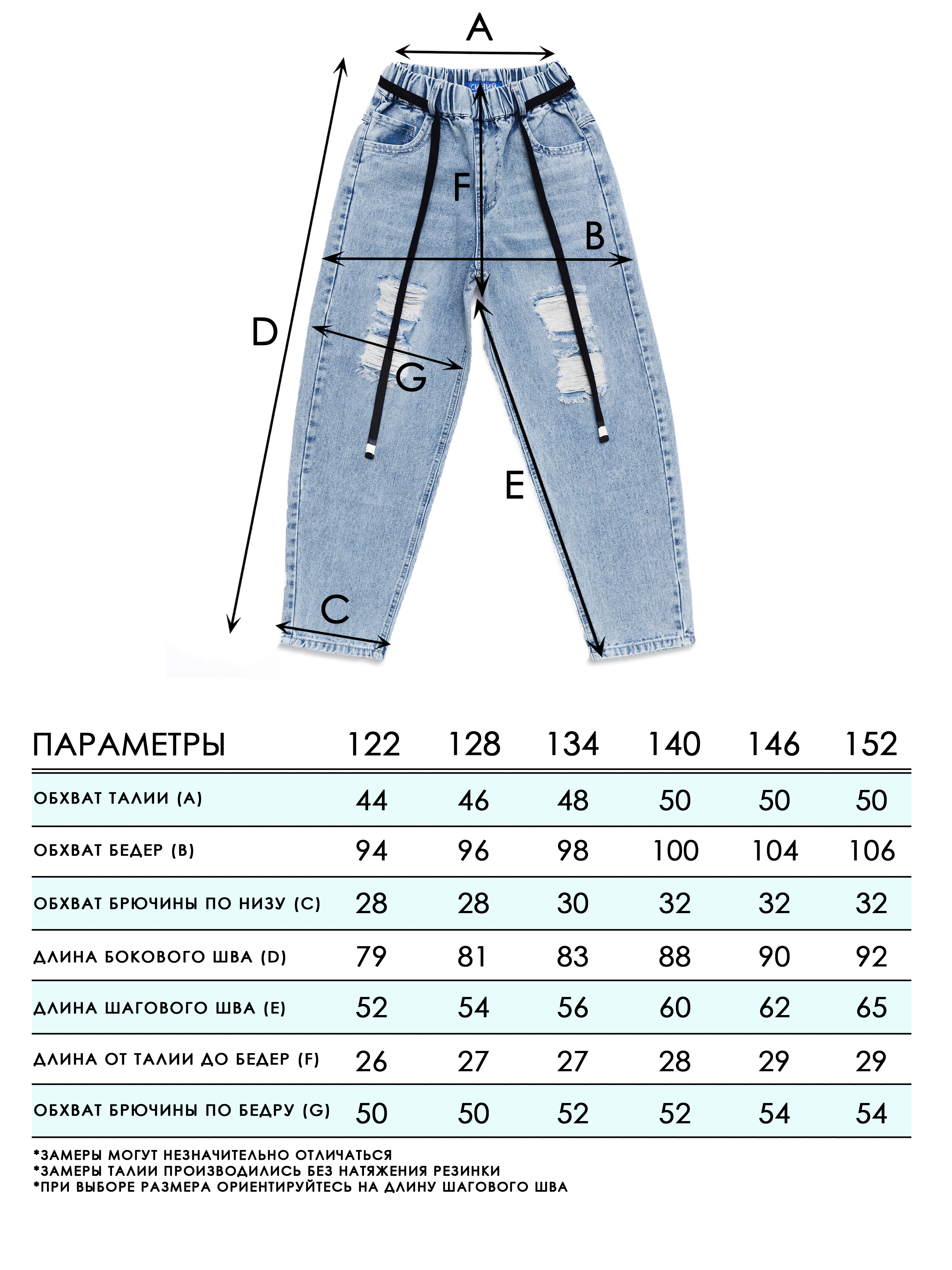 Джинсы СИНИЙ МИР WUD18324-G39 - фото 4