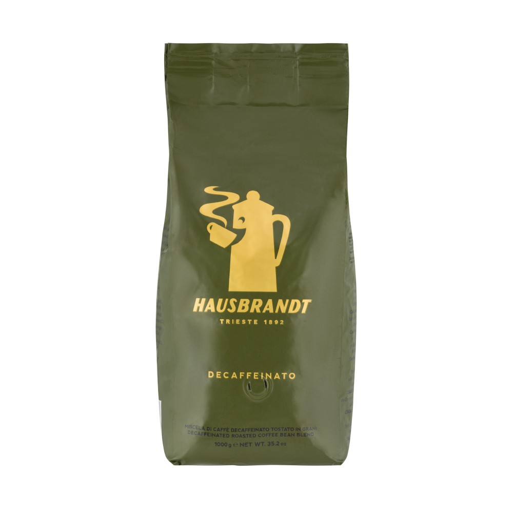 Кофе в зернах Decaffeinated Hausbrandt арабика средняя обжарка - фото 1