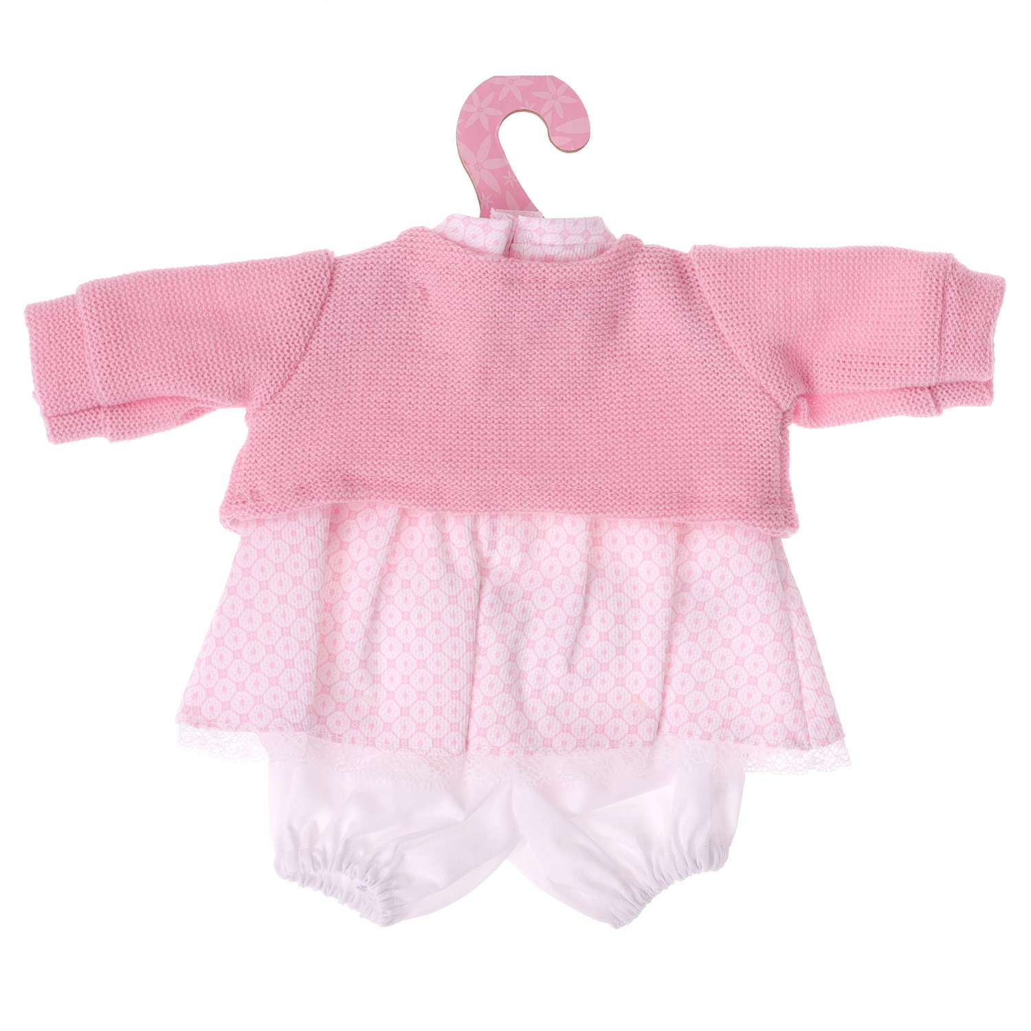 Одежда для кукол и пупсов Antonio Juan 30 - 35 см платье болеро розовое трусики 91033-21 - фото 4