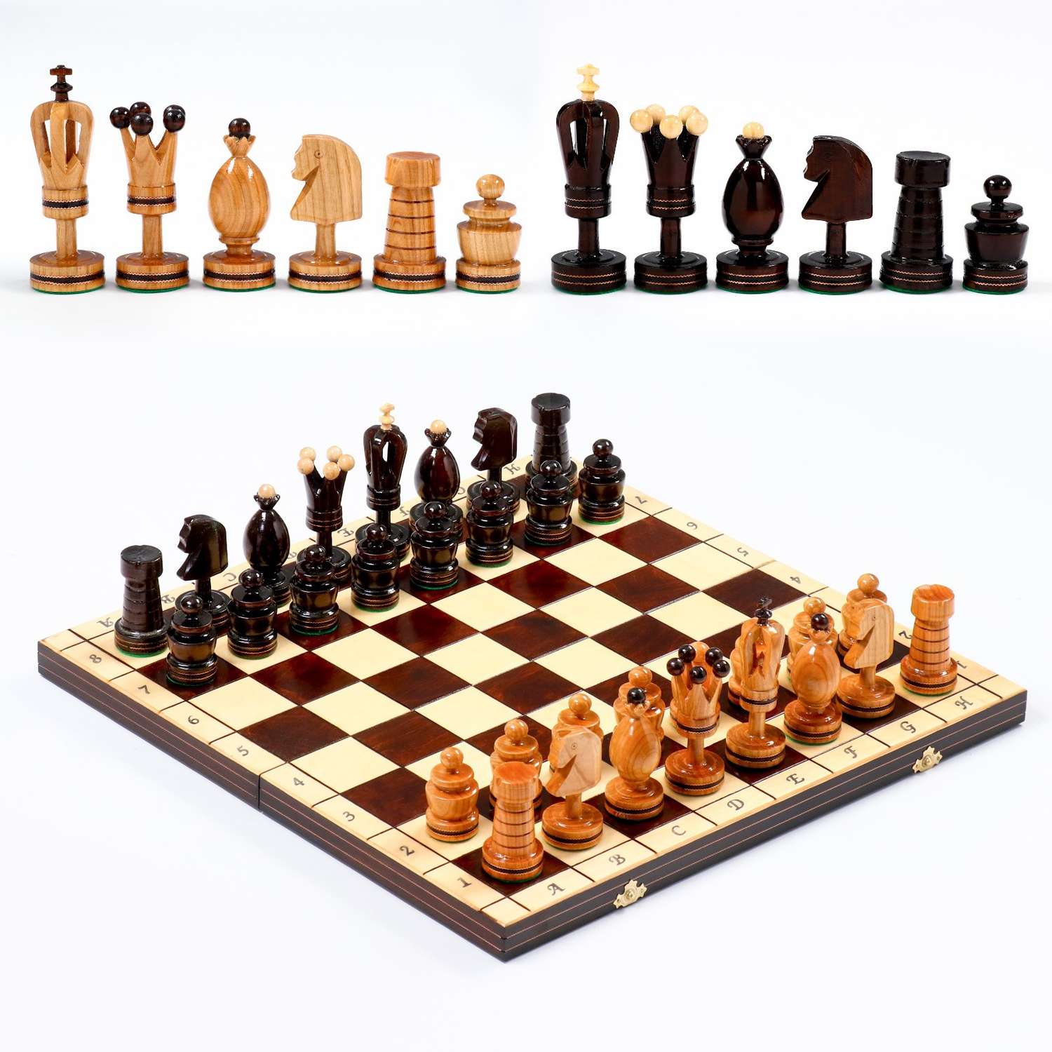 Шахматы Sima-Land «Королевские» 49х49 см король h 12 см пешка h 6 см - фото 2
