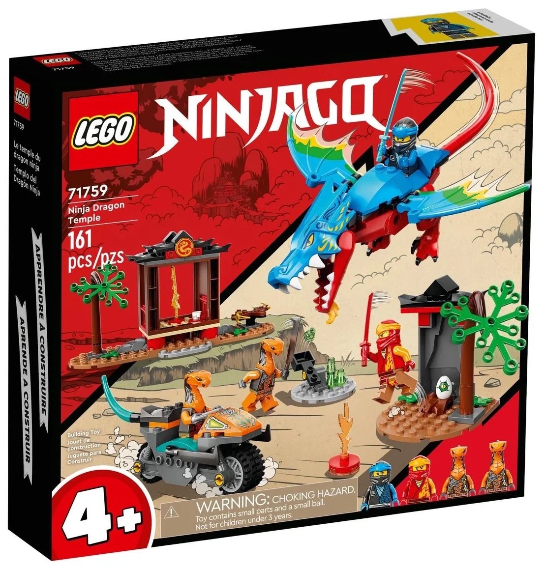 Конструктор Ninjago LEGO Храм ниндзя дракона купить по цене 9612 ₽ в  интернет-магазине Детский мир