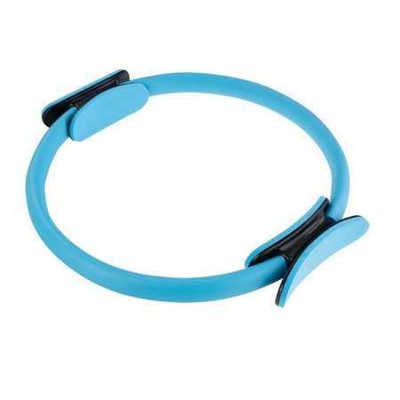 Изотоническое кольцо STRONG BODY обруч для йоги и пилатес d 38 см голубое