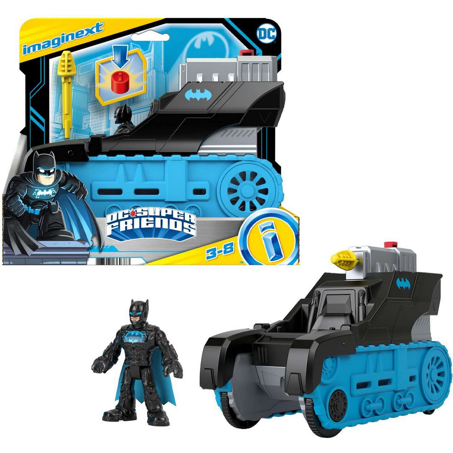 Набор игровой IMAGINEXT DC Super Friends Танк Бэтмена BatTech GVW26 - фото 8