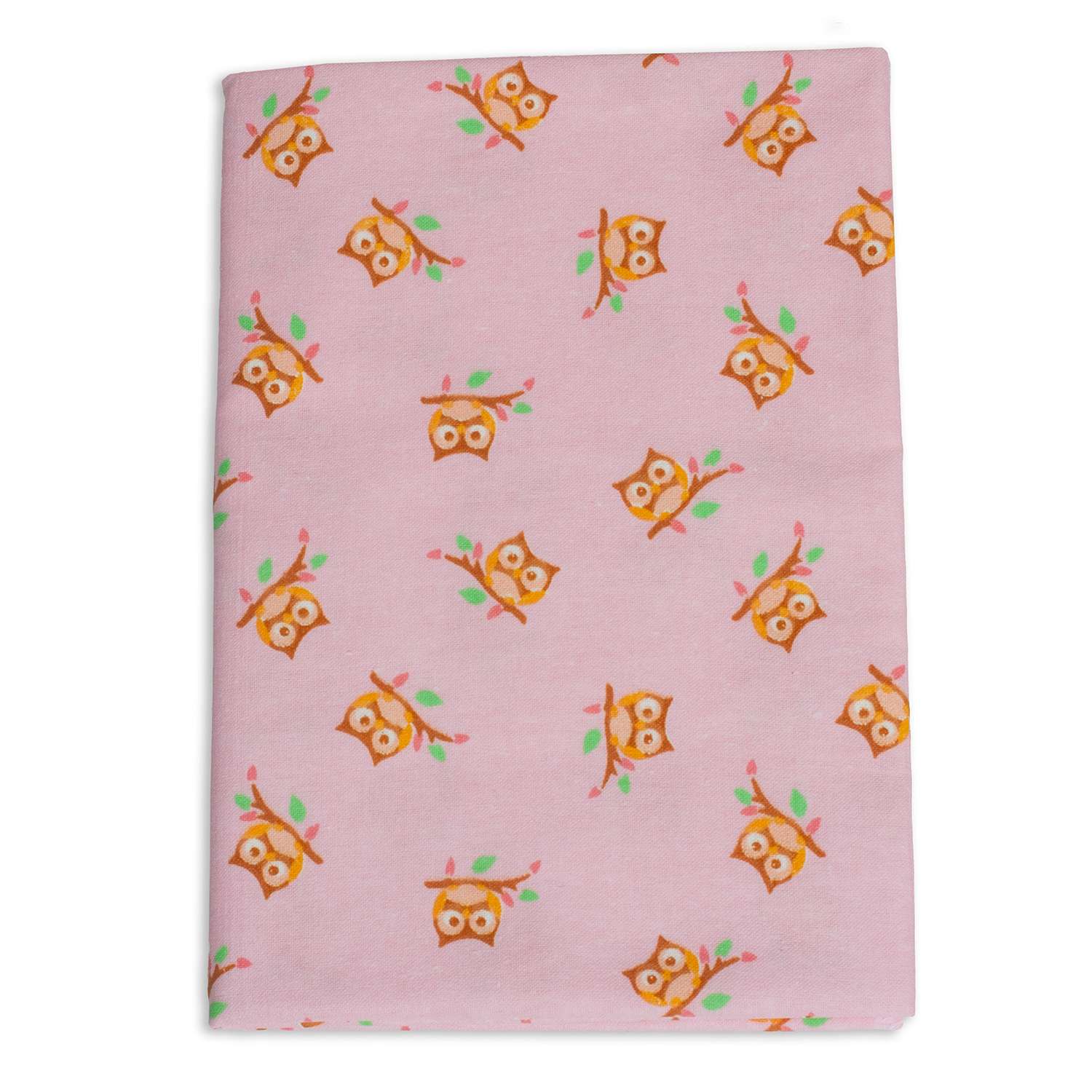 Пеленка фланелевая Чудо-чадо для новорожденных Совушки 85х120 см 1 шт розовая - фото 4