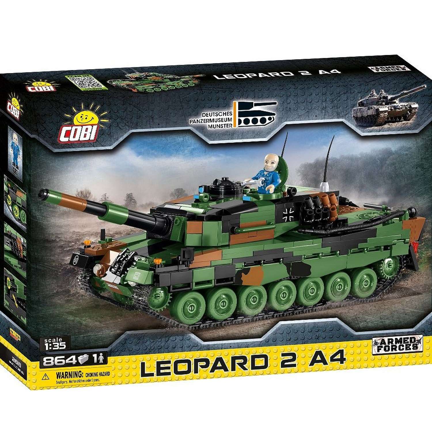 Конструктор COBI Вооруженные силы Танк Леопард Leopard 2 A4 864 деталей - фото 1