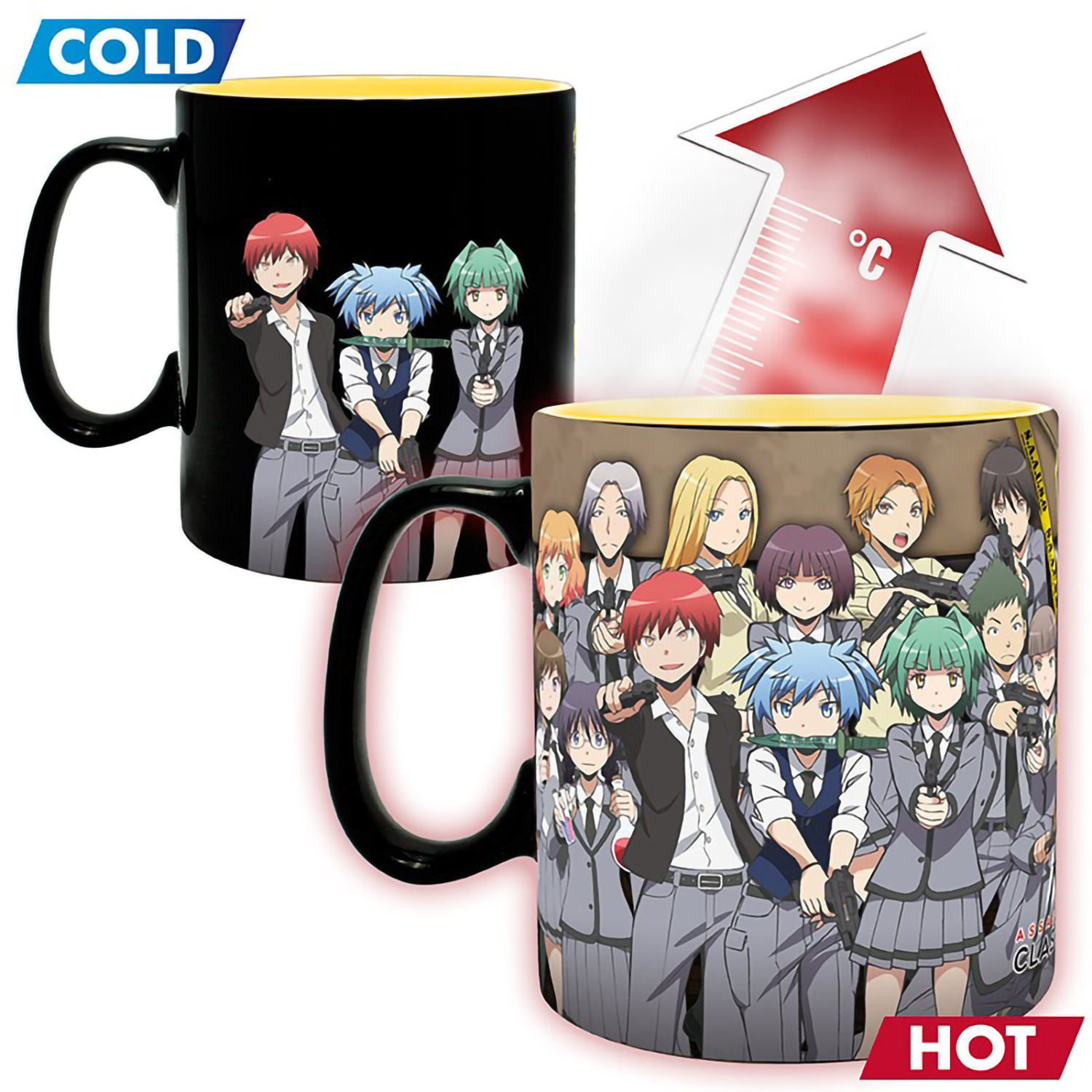 Кружка ABYStyle Assassination Classroom Mug Heat Change 460 ml Koro attacked x2 ABYMUG841 - фото 4