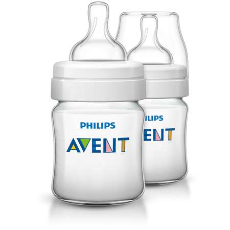 Бутылочка Philips Avent Classic+ 0 мес+ 125 мл 2 шт SCF560/27