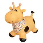Прыгун надувной LAKO SPORT Желтый жираф Лола в комплекте с банданой