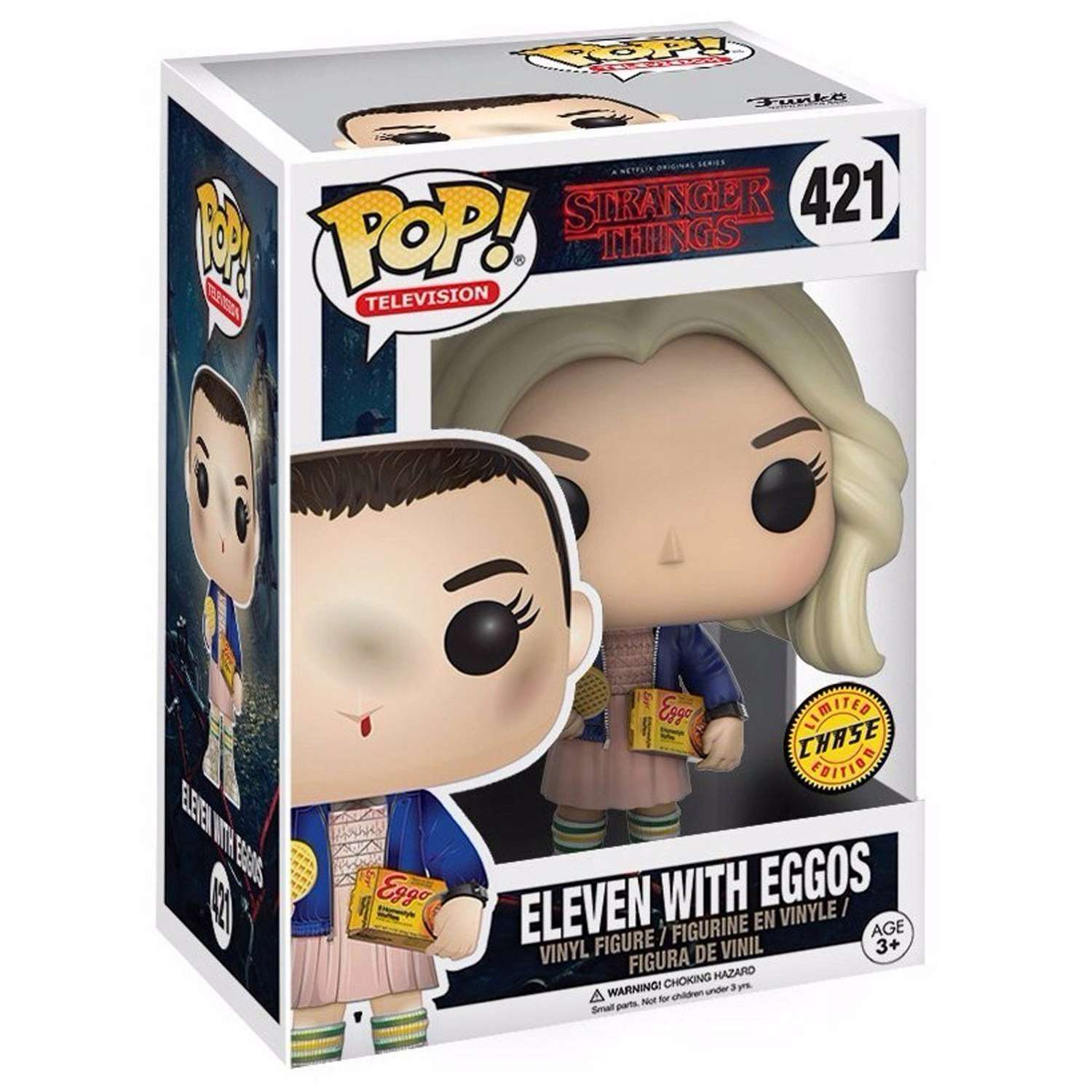 Фигурка Funko POP! TV Stranger Things Eleven with Eggos w/Chase (421) 13318 - фото 4