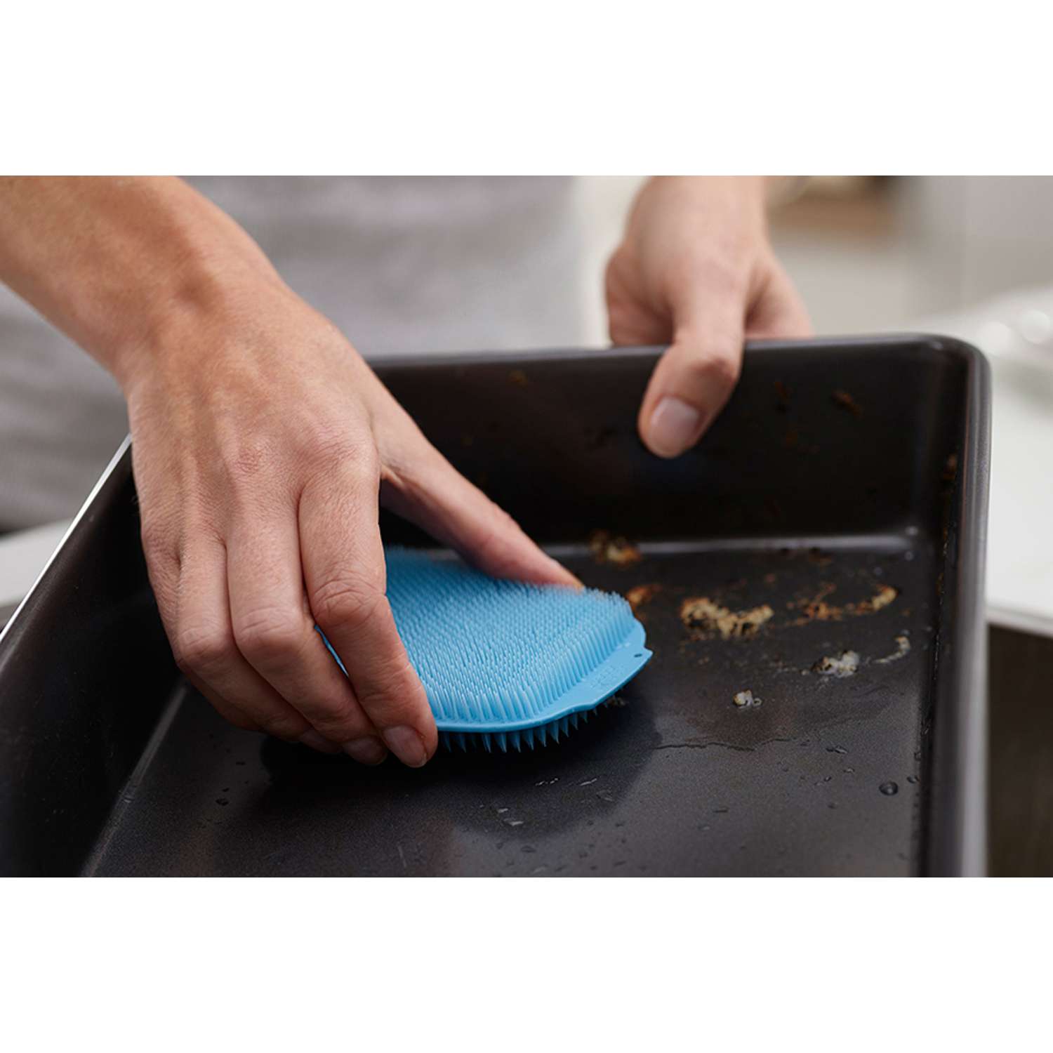Набор щеток для мытья посуды Joseph Joseph CleanTech синий/серый - фото 5