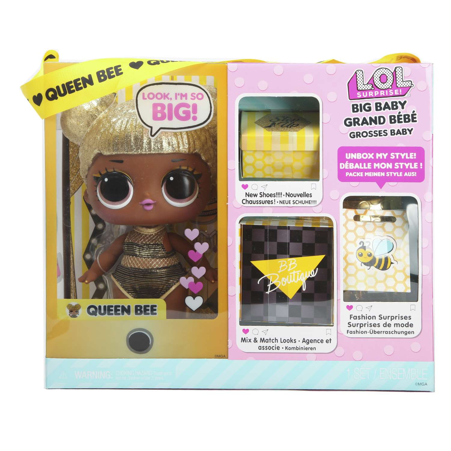 Кукла L.O.L. Surprise! Big B.B.Doll- Queen Bee 578192EUC 578192EUC - фото 7