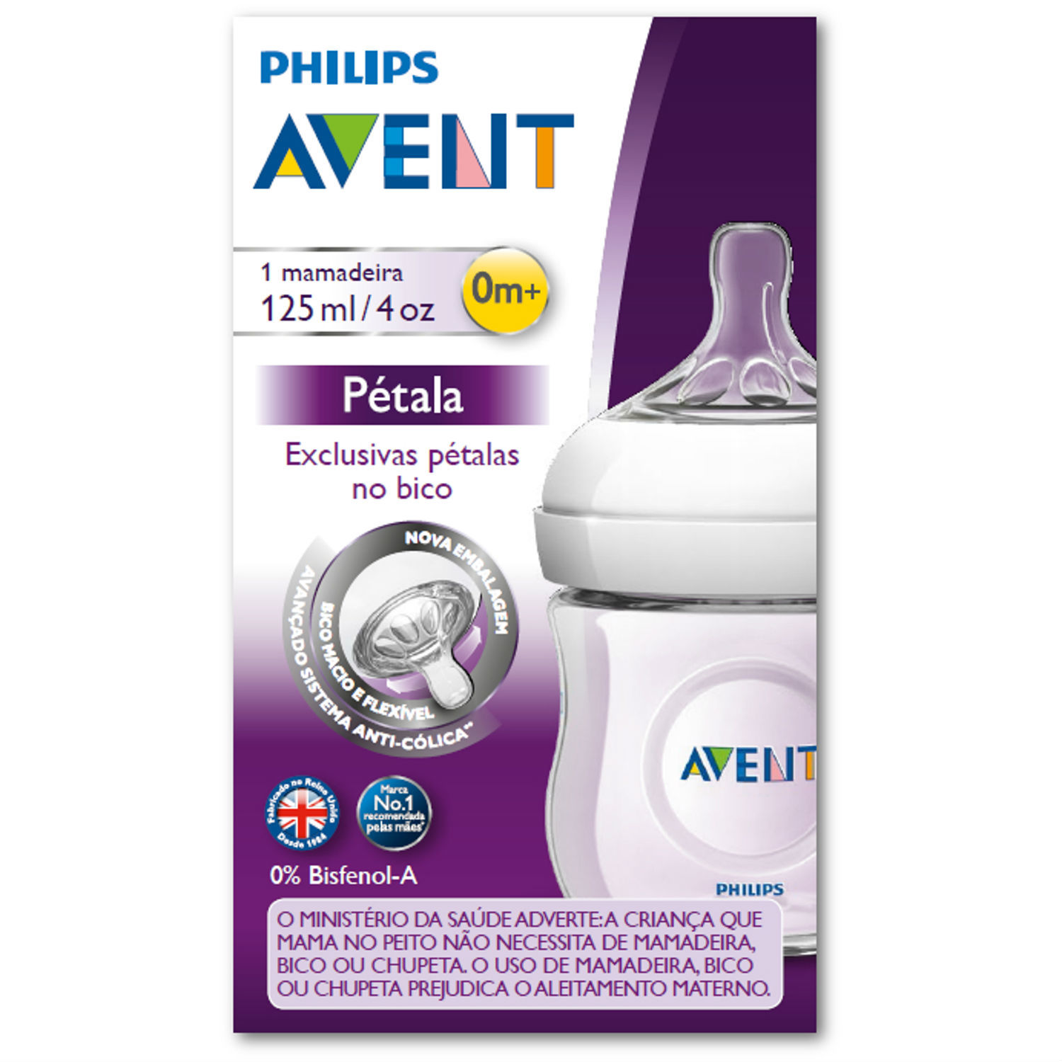 Бутылочка Philips Avent Natural 0 мес+ 125 мл SCF690/17 - фото 5