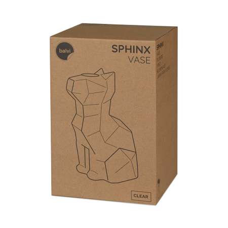 Ваза Balvi Sphinx Cat прозрачная