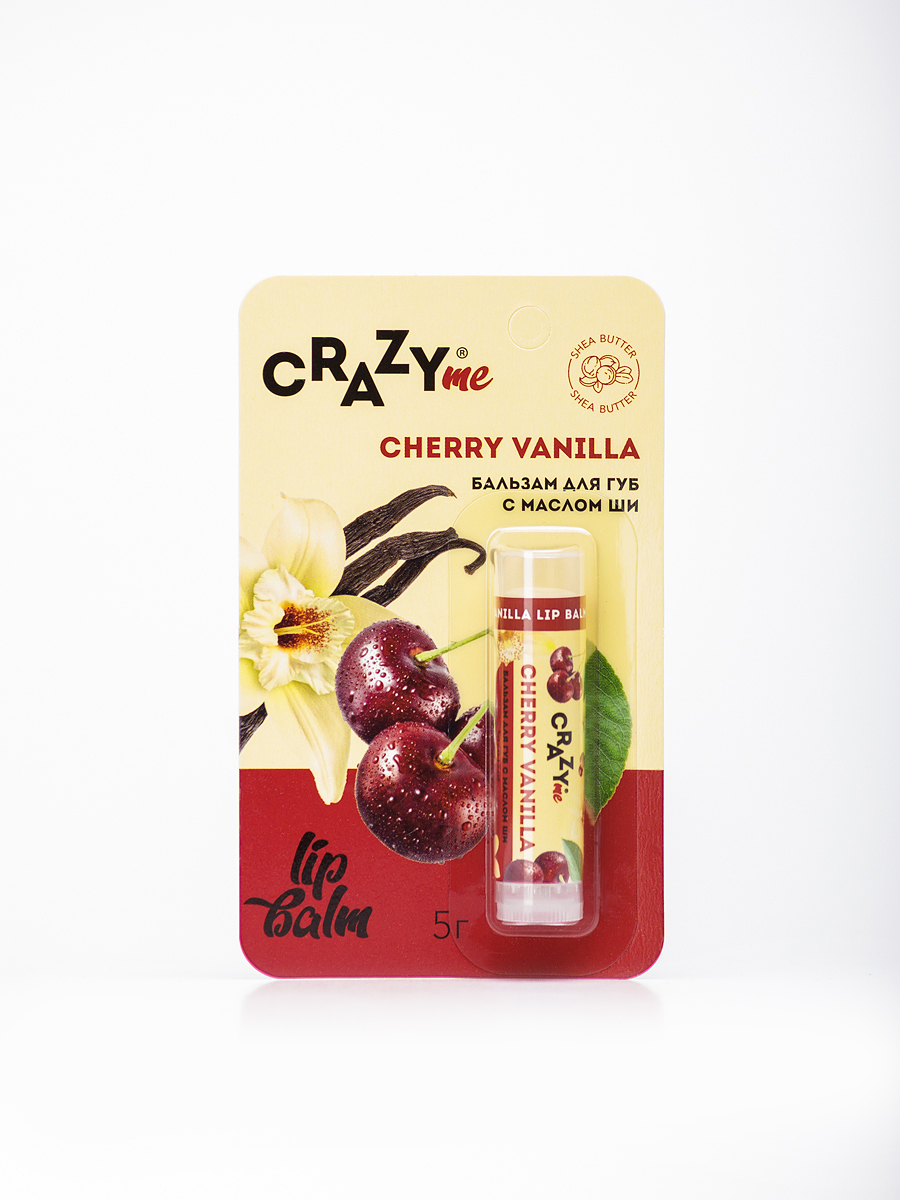 Бальзам для губ CRAZYme Cherry Vanilla Lip Balm - фото 1