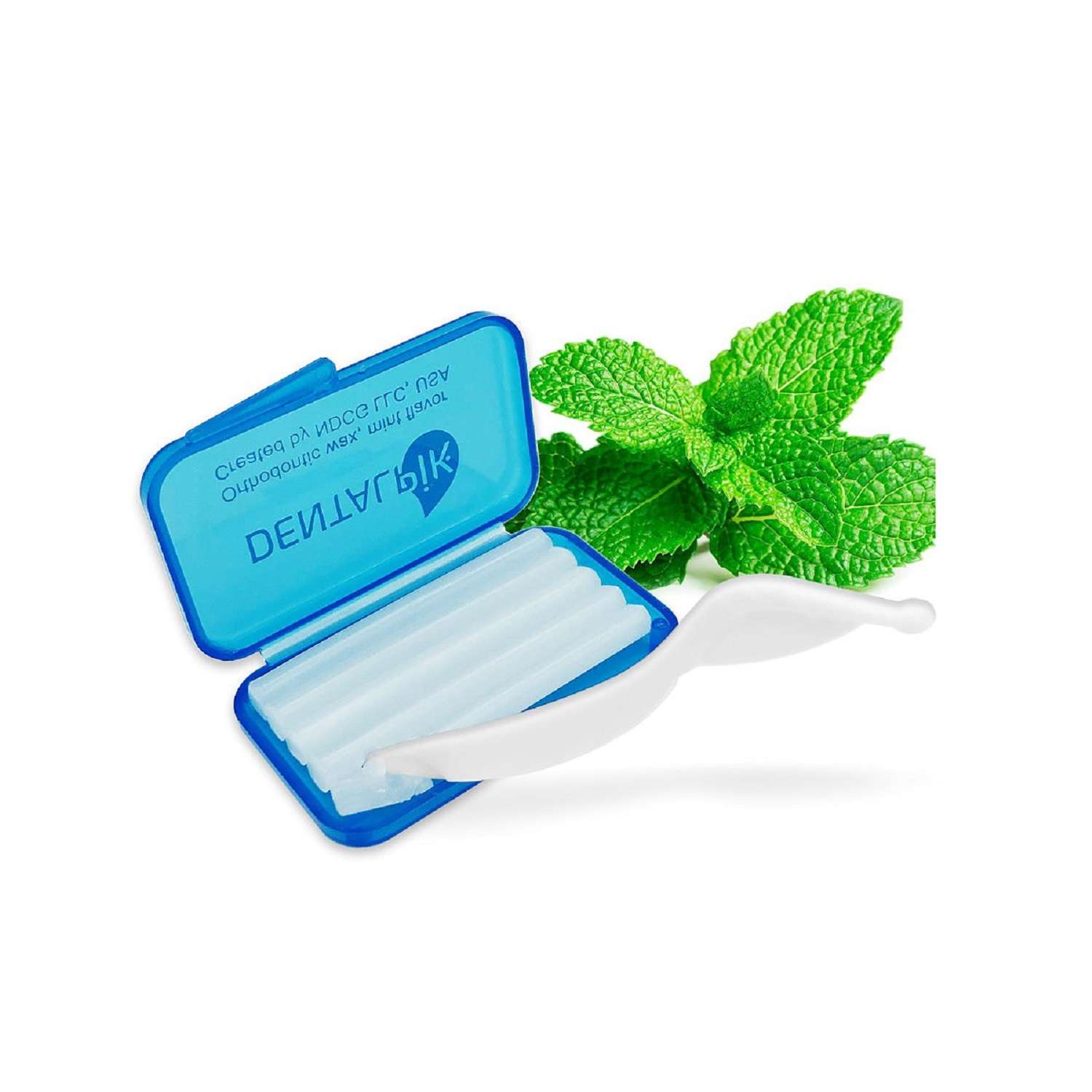 Воск ортодонтический Dentalpik для брекетов кап и пластинок Orthodontic Wax mint flavor мятный с дозатором - фото 4