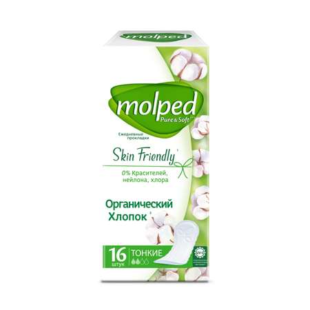 Прокладки Molped Ежедневные женские MOLPED Pure Soft Daily Care 16 шт