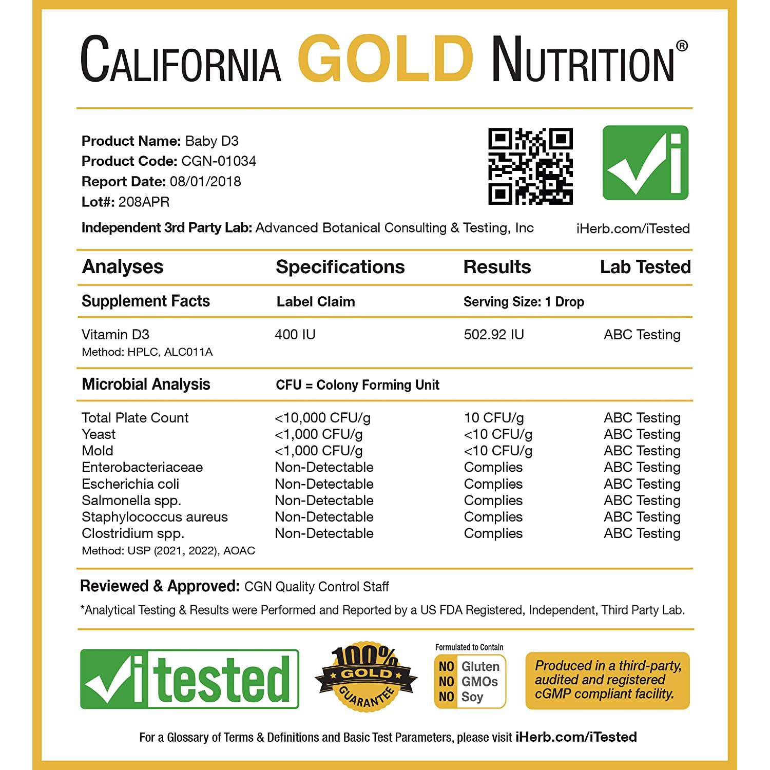 Витамин D3 California Gold Nutrition для детей 300 порций раствор 10 мл - фото 4