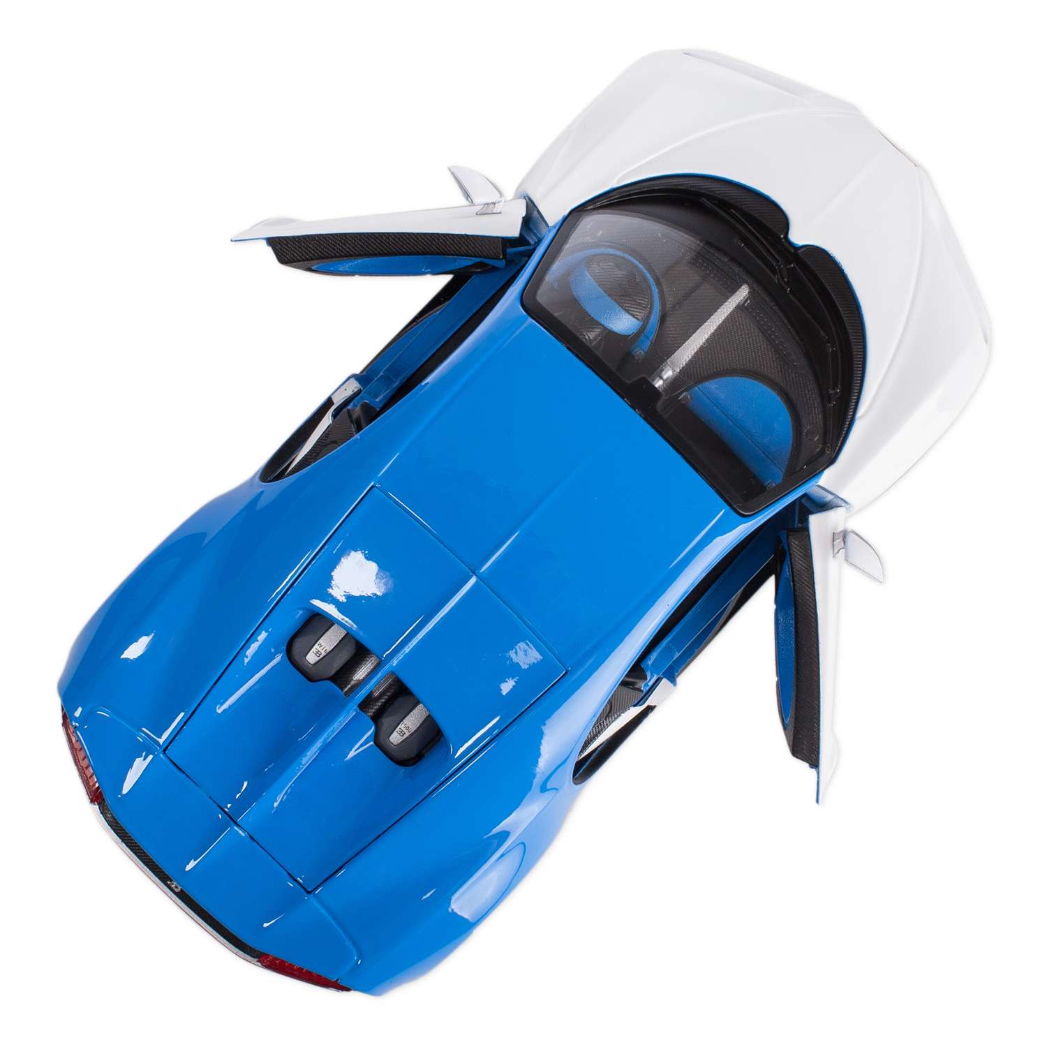 Автомобиль MAISTO Bugatti 1:24 без механизмов голубой 32509 - фото 4