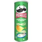 Чипсы картофельные Pringles сметана и лук 165г