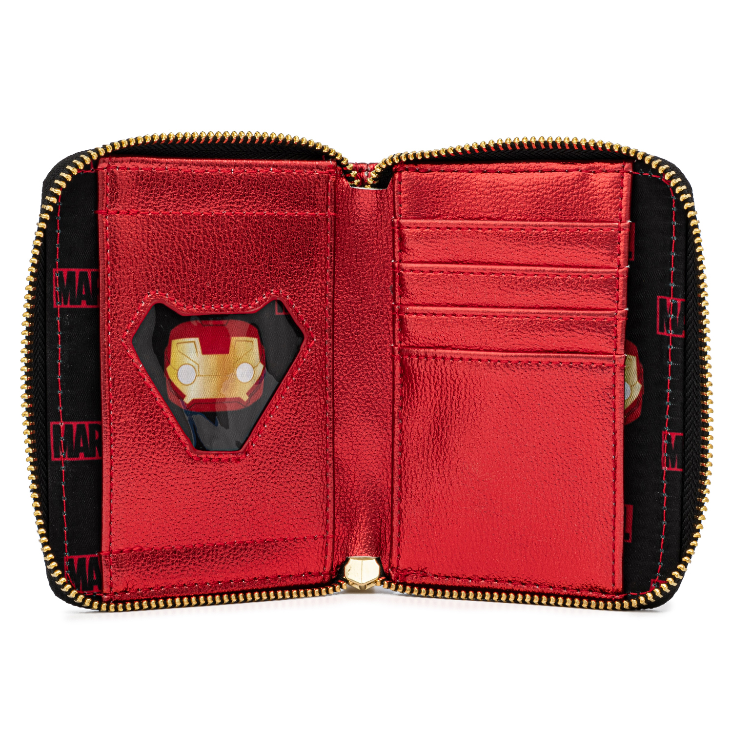 Кошелек Funko Loungefly Marvel Ironman Head Zip Around Wallet MVWA0154 - фото 4