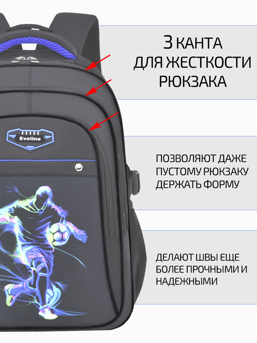 Рюкзак Evoline Футболист - фото 9