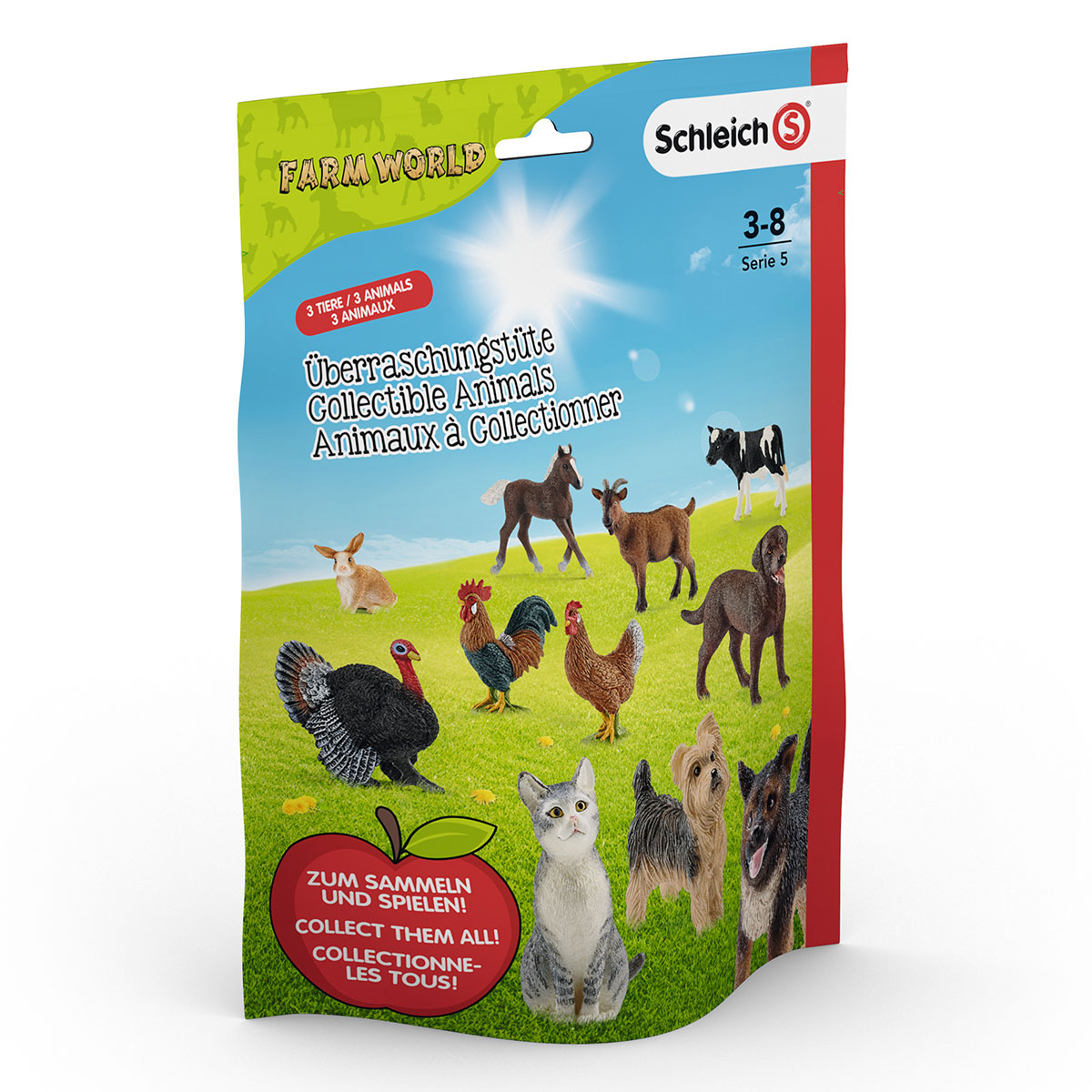 Фигурки SCHLEICH пакетик-сюрприз с 3 фигурками Farm World L - фото 1