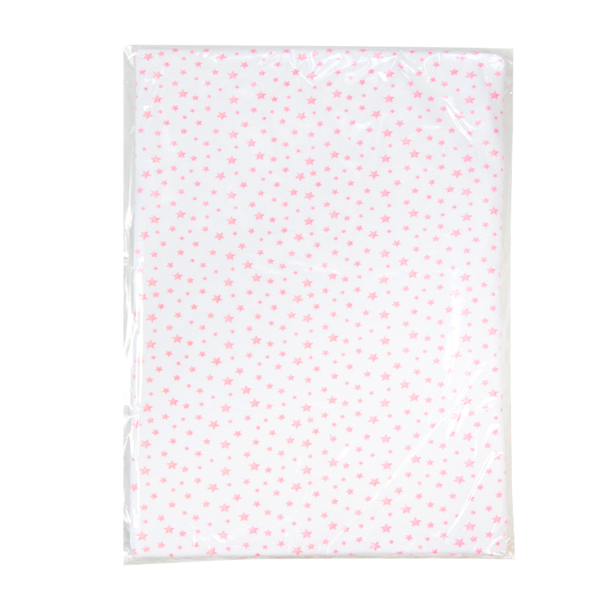 Пеленка трикотажная AmaroBaby Soft Hugs Розовые звезды белый 90х120 - фото 5