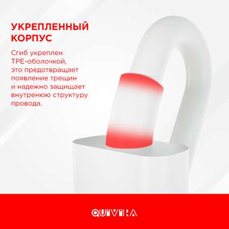 Кабель для зарядки QUIVIRA Apple USB Type-C - Lightning 1М 20W / для iPhone