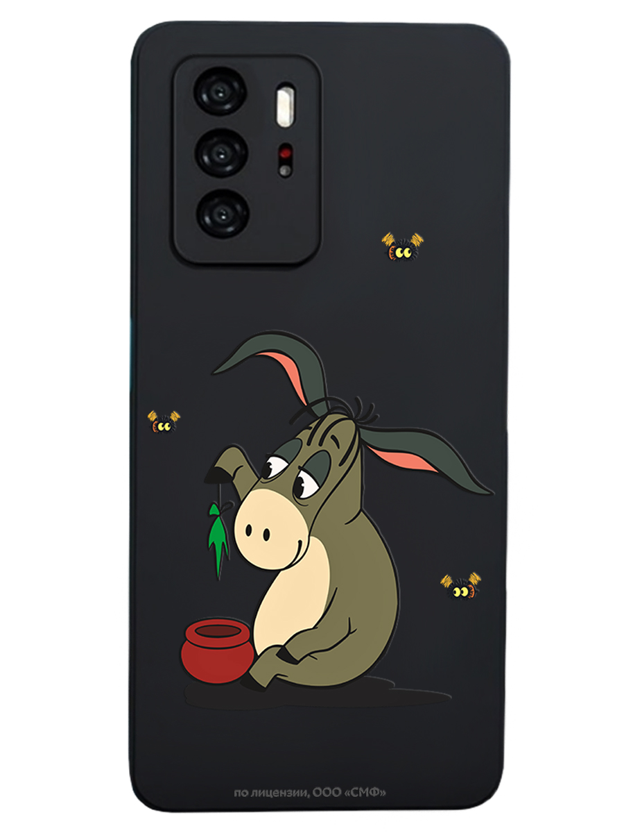 Силиконовый чехол Mcover для смартфона Xiaomi Poco X3 GT Союзмультфильм Грустный Ослик Иа - фото 1