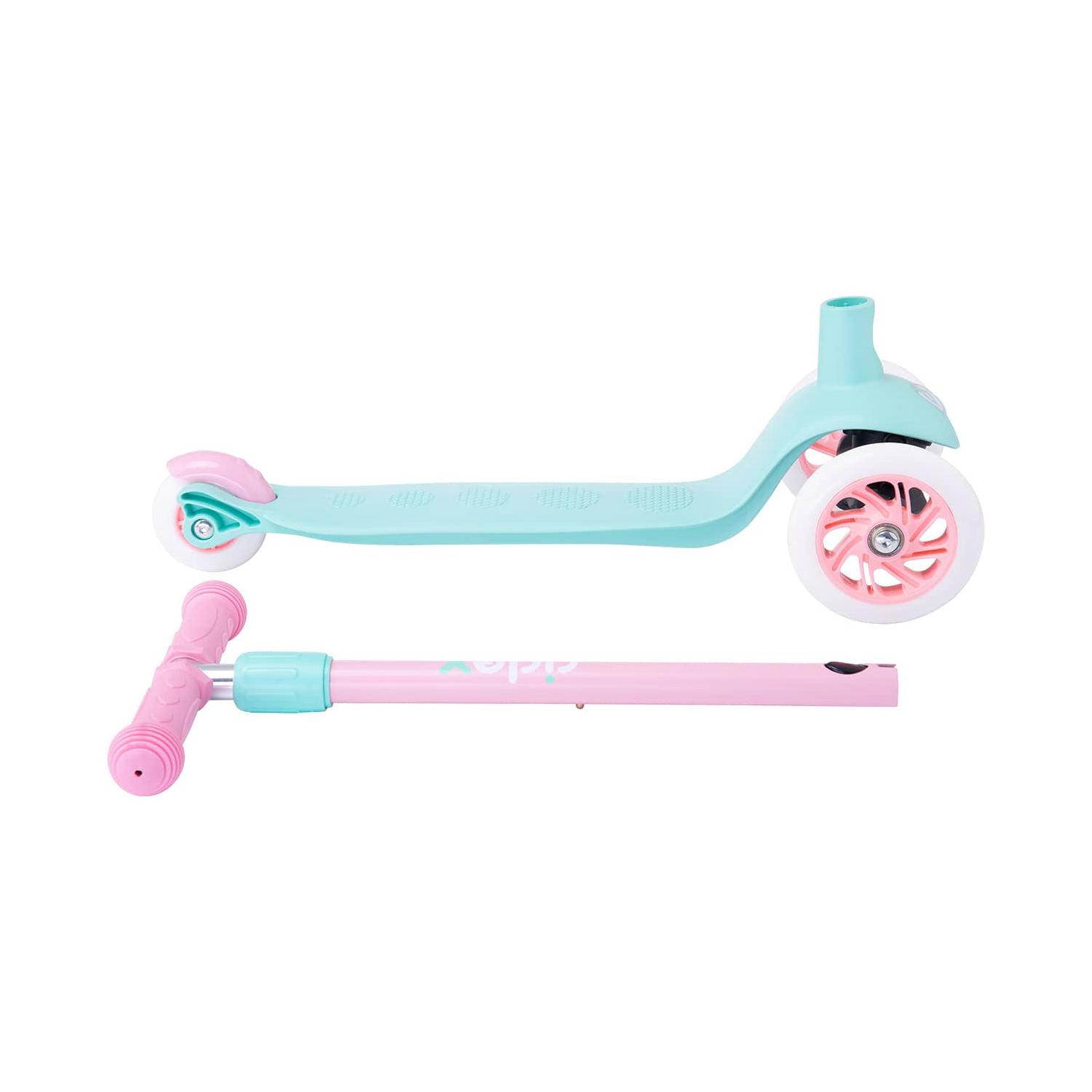 Самокат RIDEX трехколесный 3 wheels scooter Hero 120/80 mint/pink - фото 4