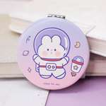 Зеркало карманное iLikeGift Hare astronaut with a bottle с увеличением